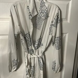 Taylor swift inspired White jumpsuit with navy blue writing